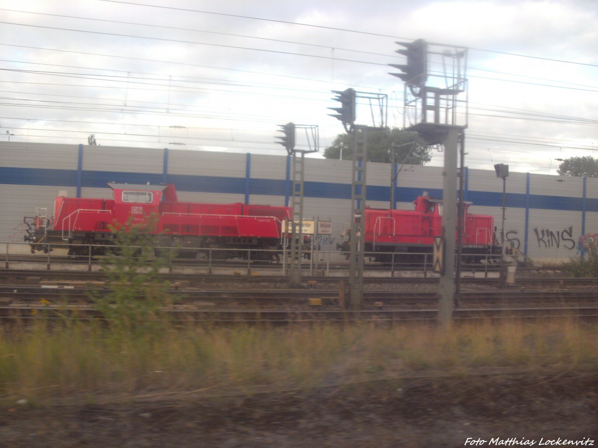 BR 261 & BR 363 abgestellt in der Nhe von Hh-Bergedorf am 1.9.13