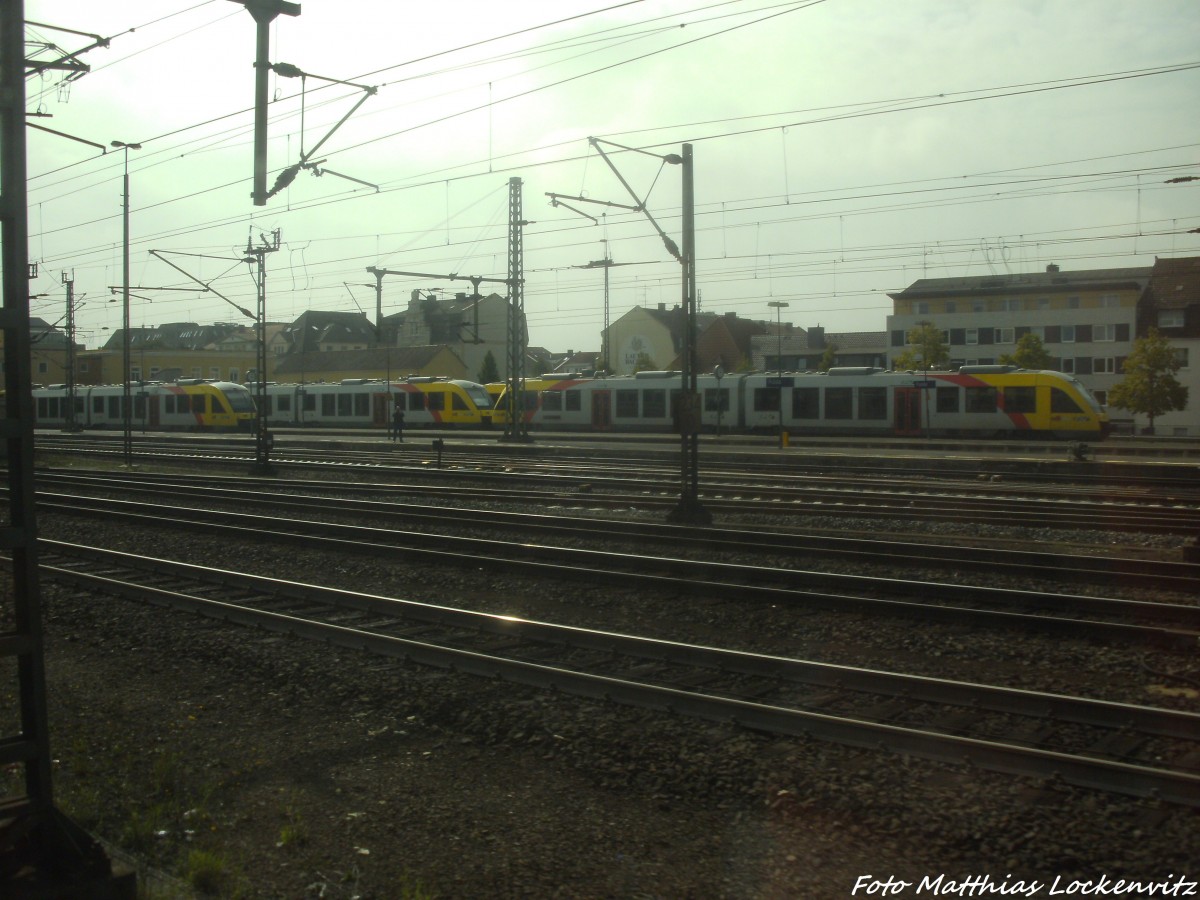 BR 648 der HLB abgestellt im Bahnhof Fulda am 8.9.14