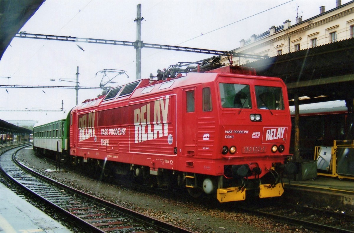 Brno hl.n. war am 22 Mai 2008 Gastheer für der Fotograf, der Regenschauer und CD-Werbelok 363 033.