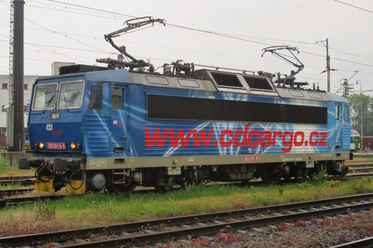 CD 363 015 steht zeitweise z-gestellt in Ostrava hl.n. am 26 Mai 2015.