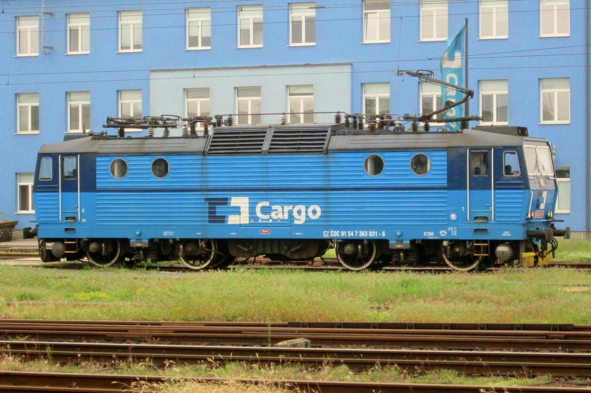 CD 363 031 lauft um in Ostrava hl.n. am 28 Mai 2015.