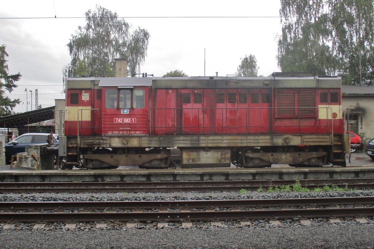 CD 742 082 rangiert am 14 September 2018 in Hranice nad Morave. 