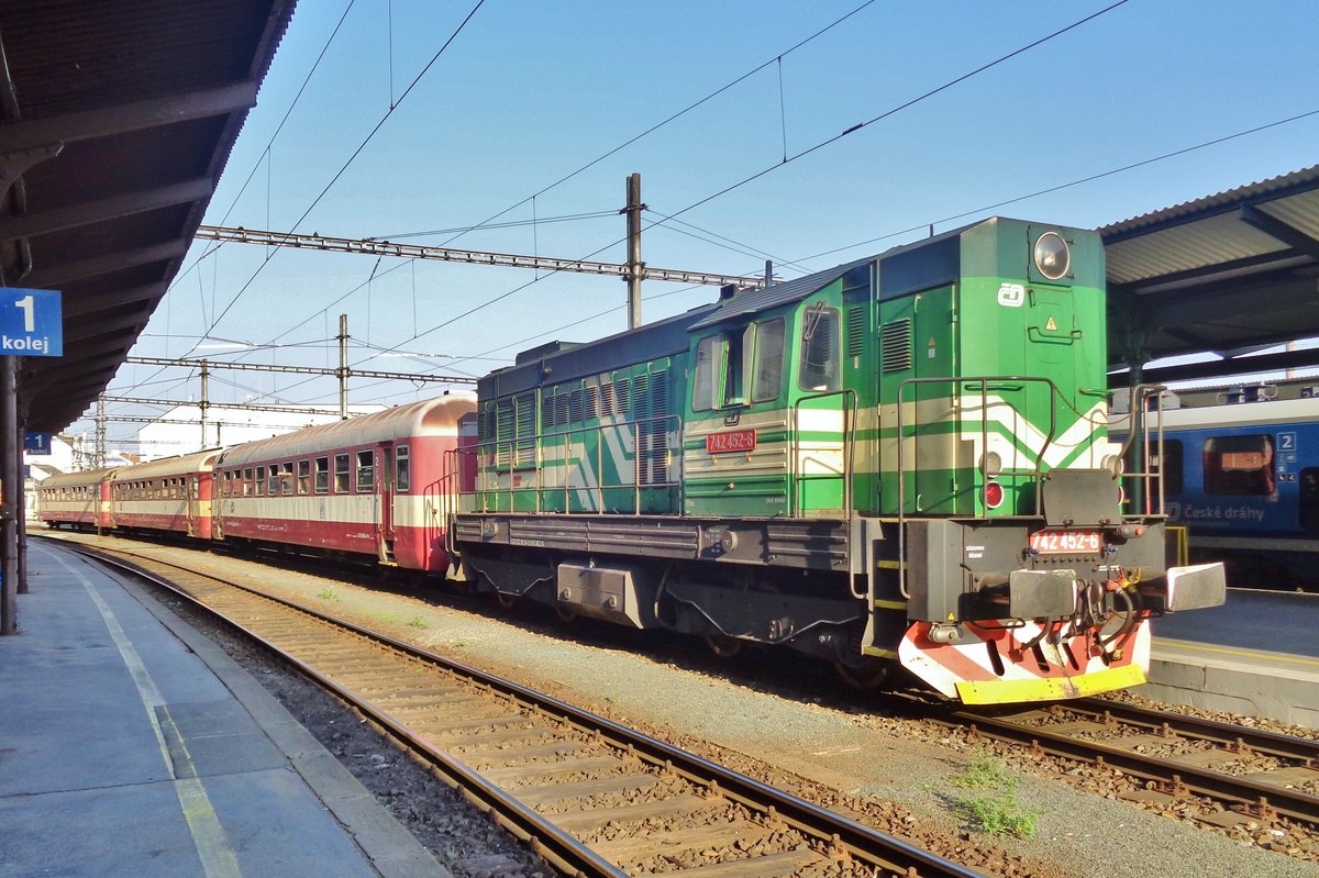 CD 742 452 steht am 19 September 2018 in Brno hl.n.