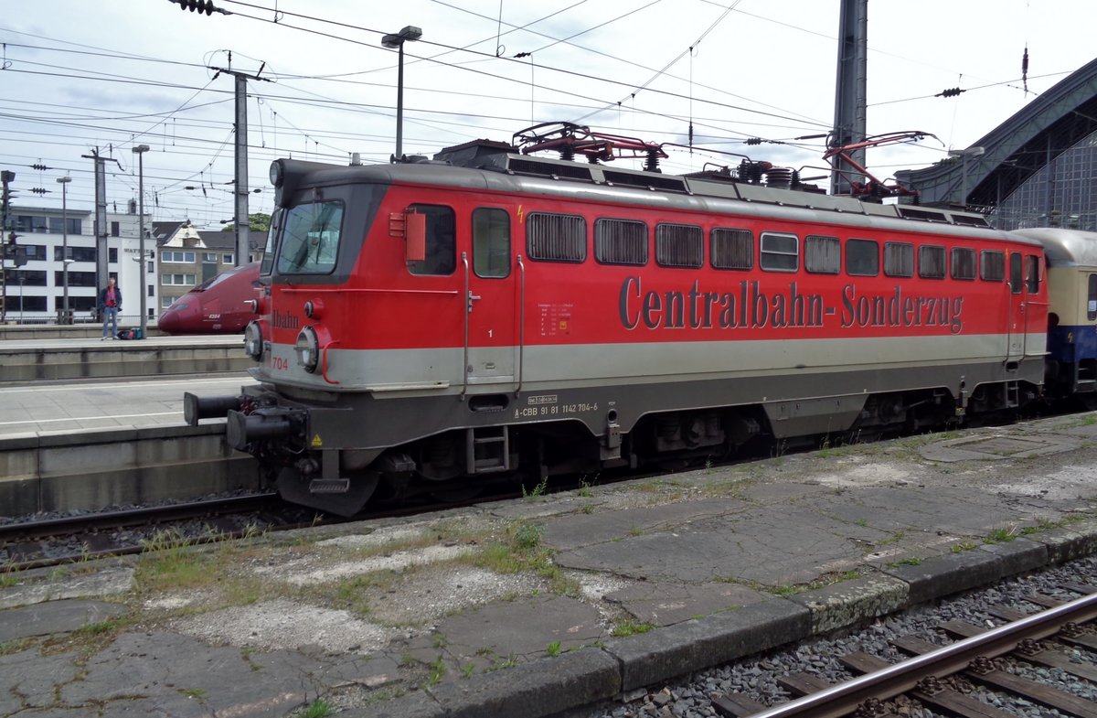 CentralBahn 1142 704 steht am 27 April 2018 in Kln Hbf. 