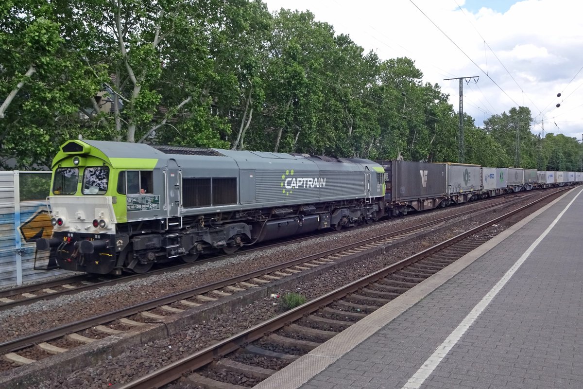 CT 6609 durchfahrt mit ein Containerzug nach Antwerpen am 8 Juni 2019 Kln Sd. 