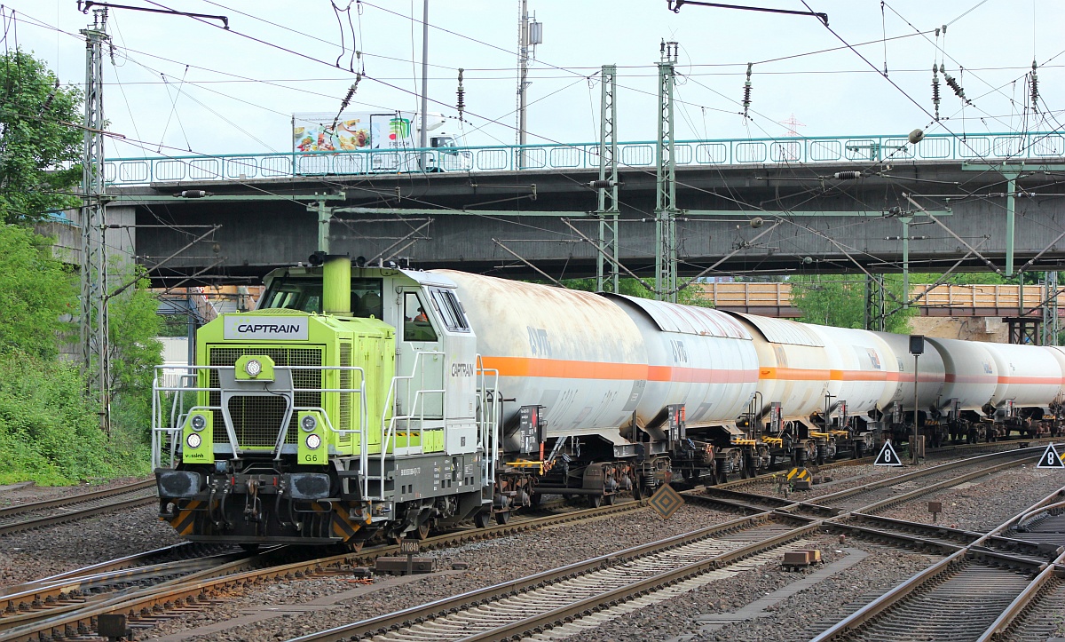 CTD 650 088-4(REV/VTLT/10.06.15) mit Kesselwagenzug Einfahrt Hamburg-Harburg 11.05.2018