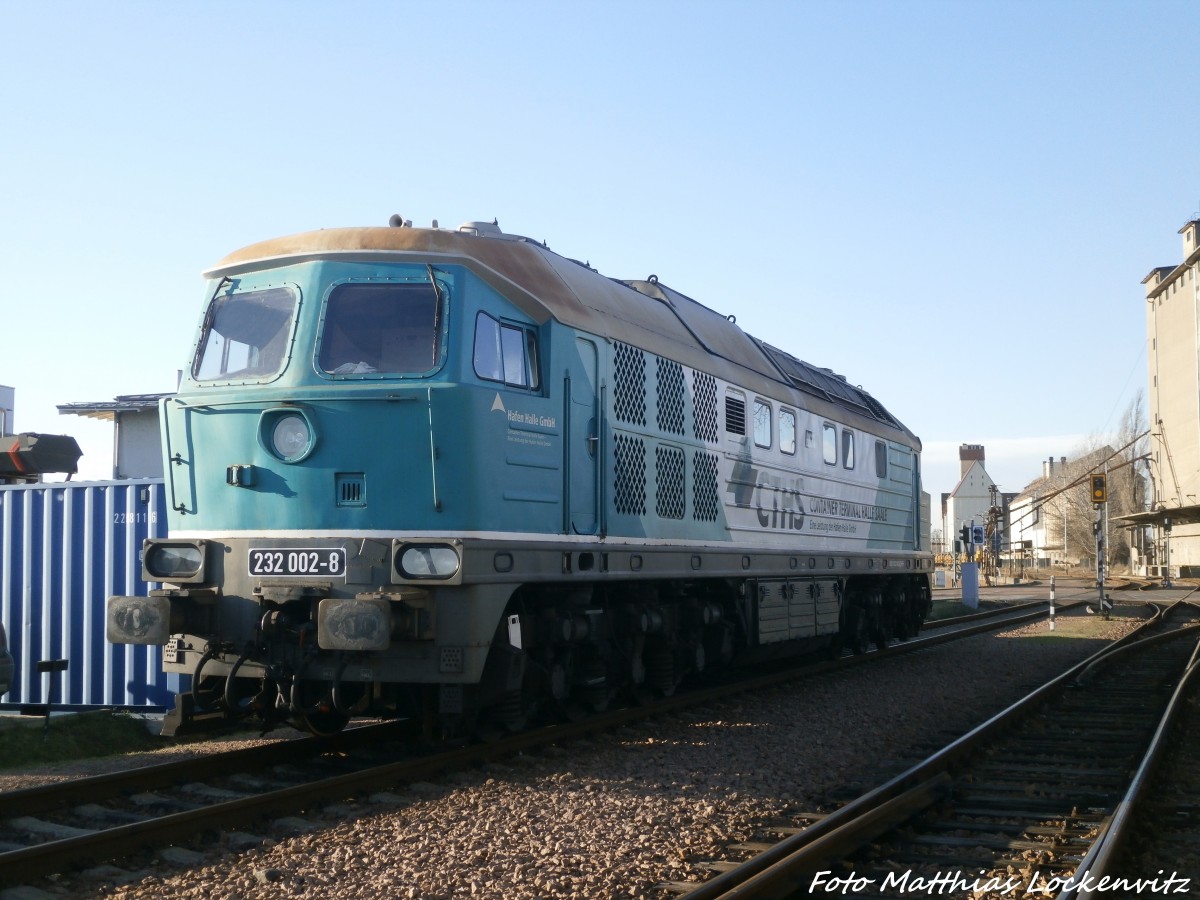 CTHS 232 002 abgestellt am Saalehafen in Halle (Saale) am 13.1.15