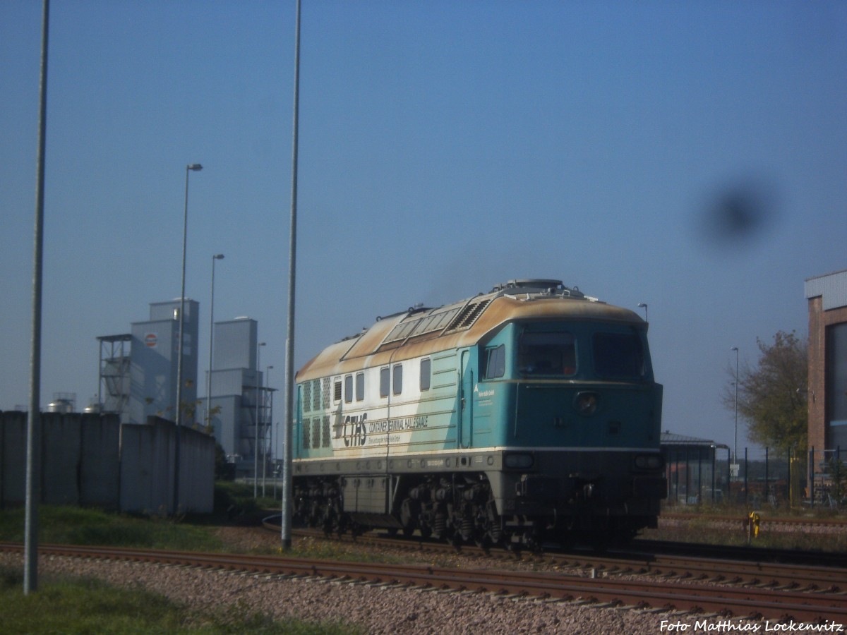 CTHS 232 002 beim einfahren in den Saalehafen in Halle (Saale) am 4.10.14