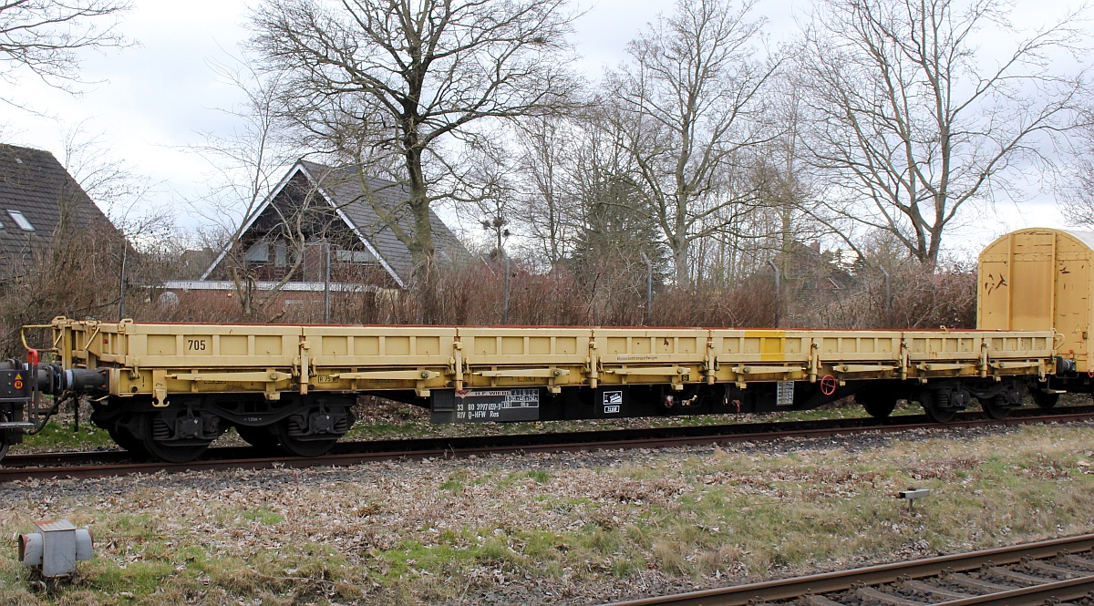 D-HFW 33 80 3997 059-9 Gattung Res, H.F Wiebe 705  Kleineisentransportwagen , Niebll 19.03.2021 