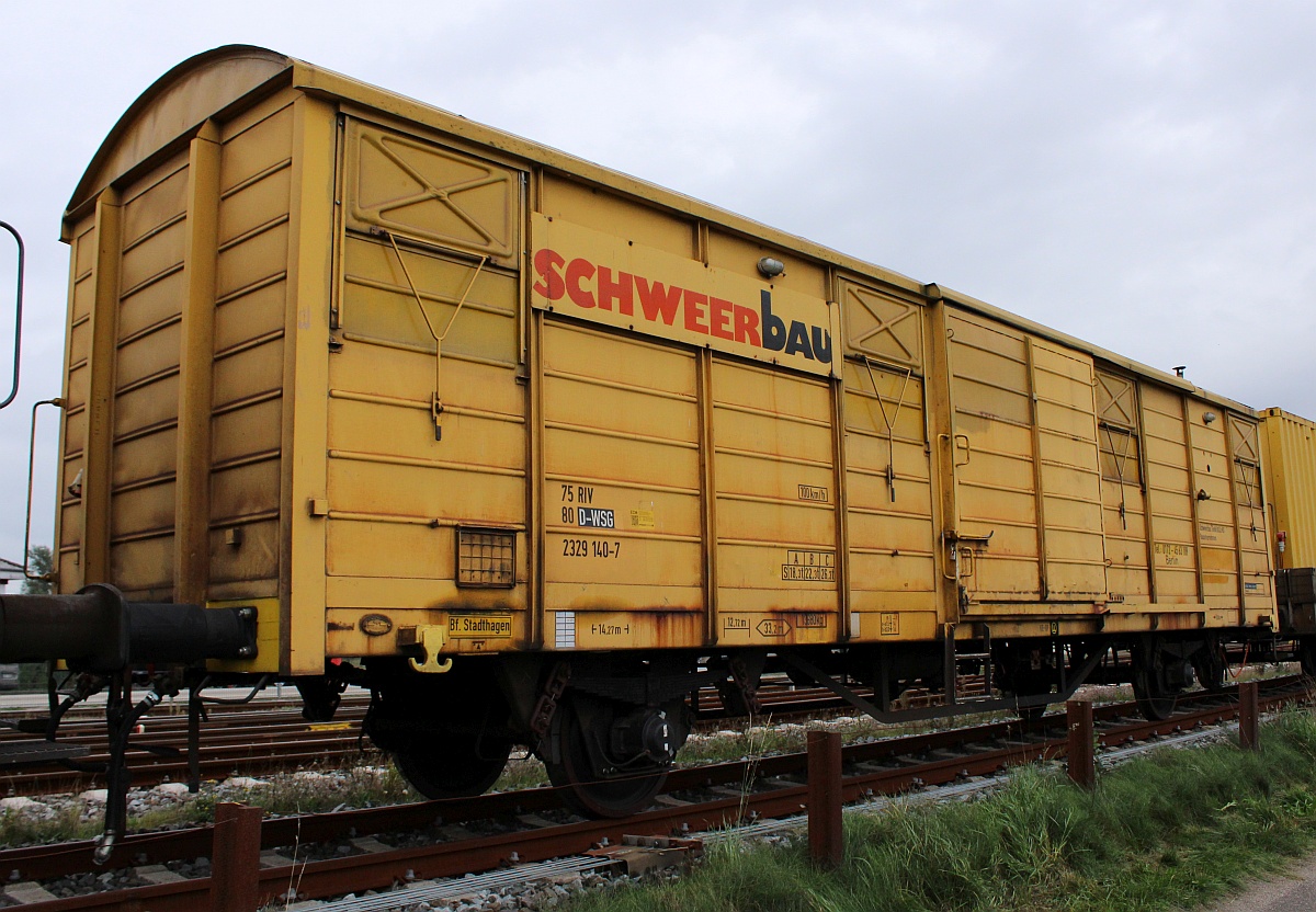 D-WSG 75 80 2329 140-7, Gattung H, Schweerbau Begleitwagen Niebll 26.09.2021