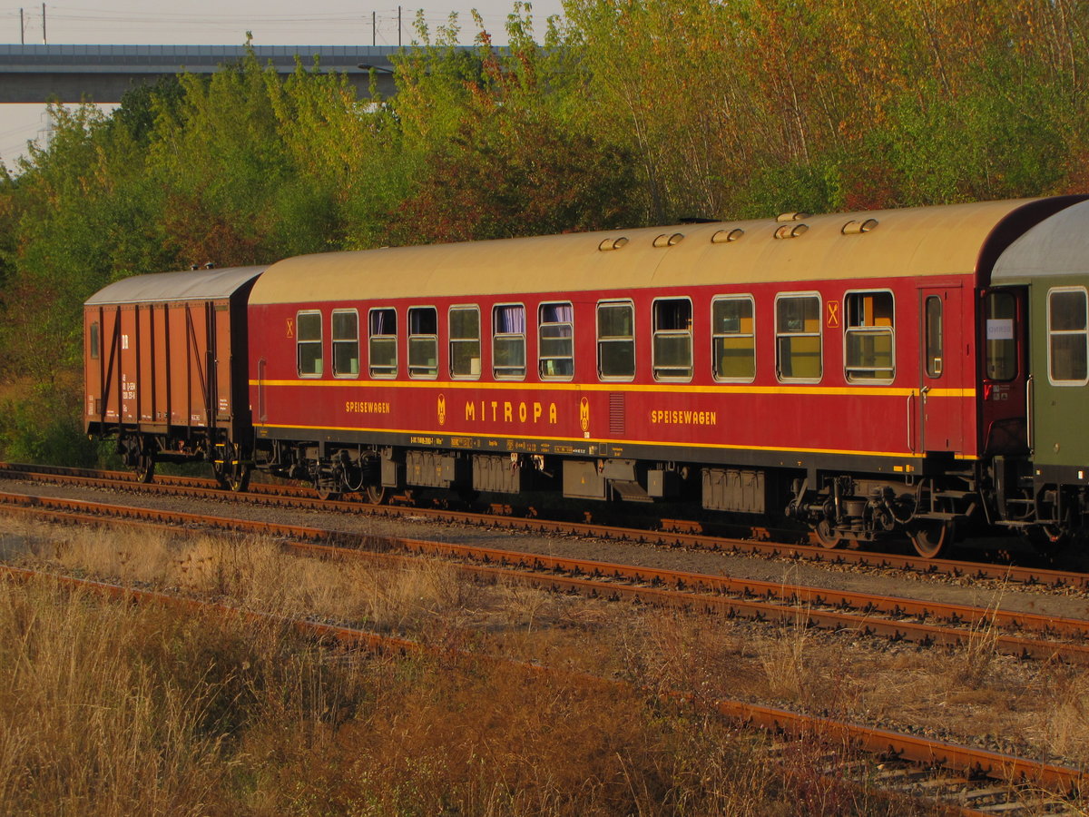 Dampf Plus D-SVC 75 80 88-70 003-7 WRm im DPE 62145 nach Chemnitz Hbf, am 10.09.2016 während der Abstellung in Karsdorf.