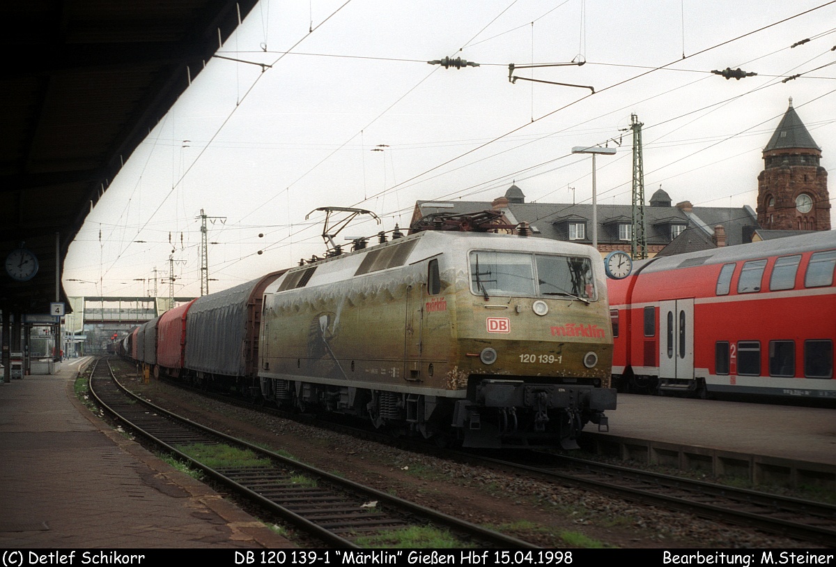 DB 120 139-1  Märklin  Gießen Hbf 15.04.1998(DigiScan 050)