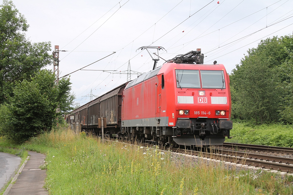 DB 185 114-6 bei Lintorf 09.07.2020