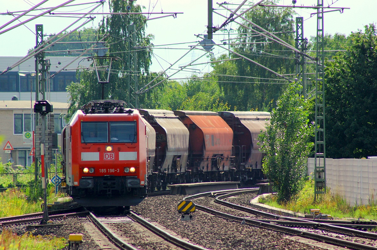DB 185 196-3 Ausfahrt Hohe Schaar 02.07.2016