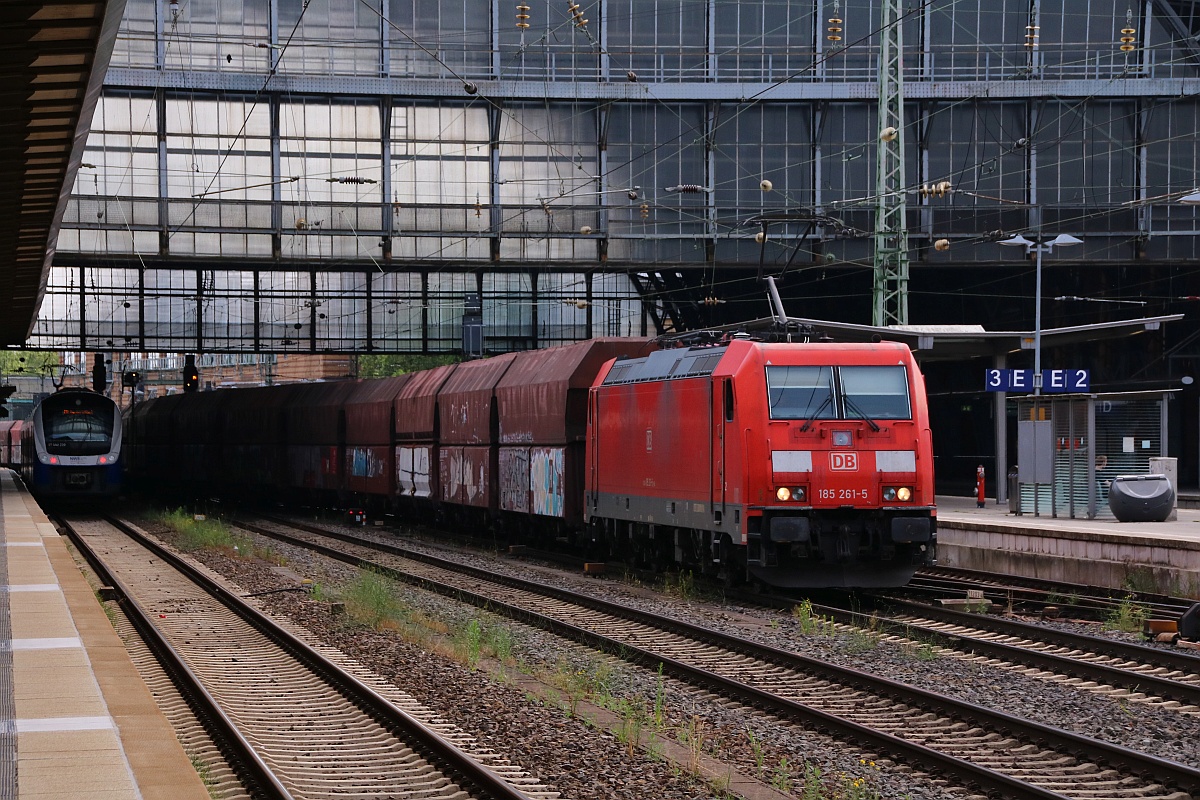 DB 185 261-5 Mit Falns Ganzzug Bremen Hbf 10.07.2021