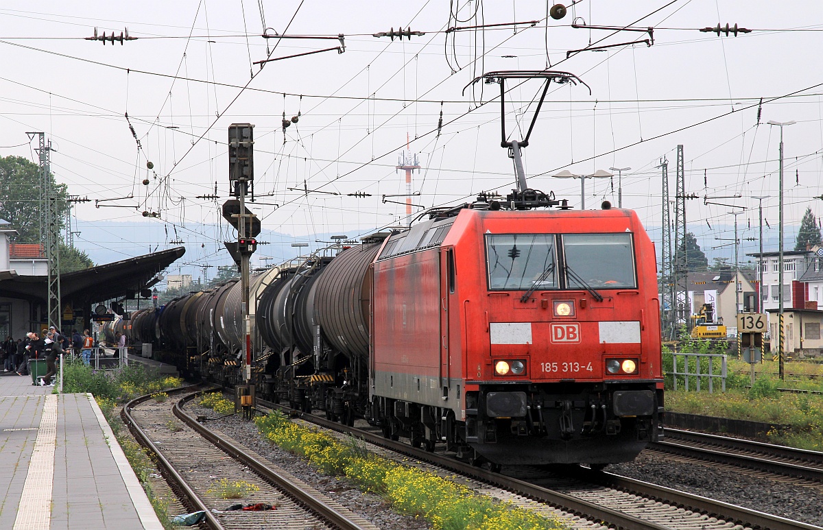 DB 185 313-4 mit Öler in Neuwied. 17.09.2021