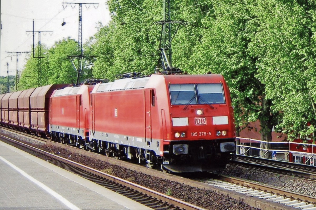 DB 185 379 durchfahrt mit ein Kohlezug Kln Sd am 27 September 2010.