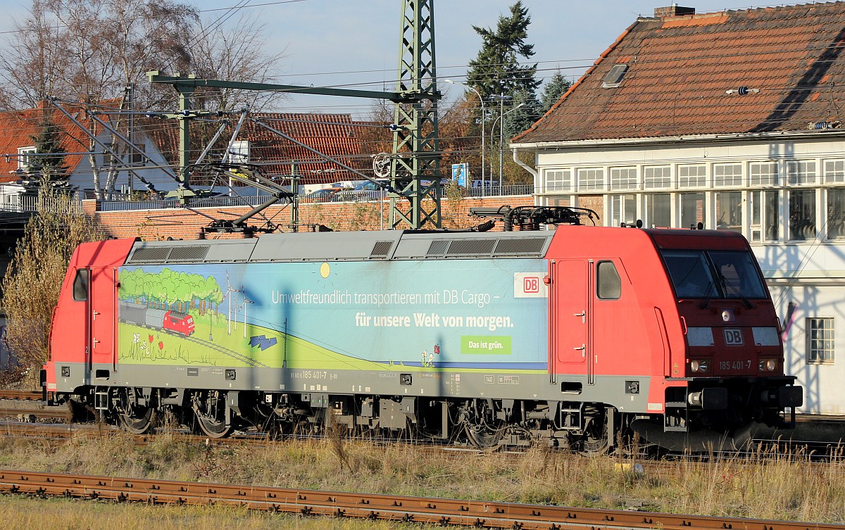 DB 185 401-7(REV(LMR 9/13.11.17)  Das ist grün  Lübeck Hbf 28.11.2018