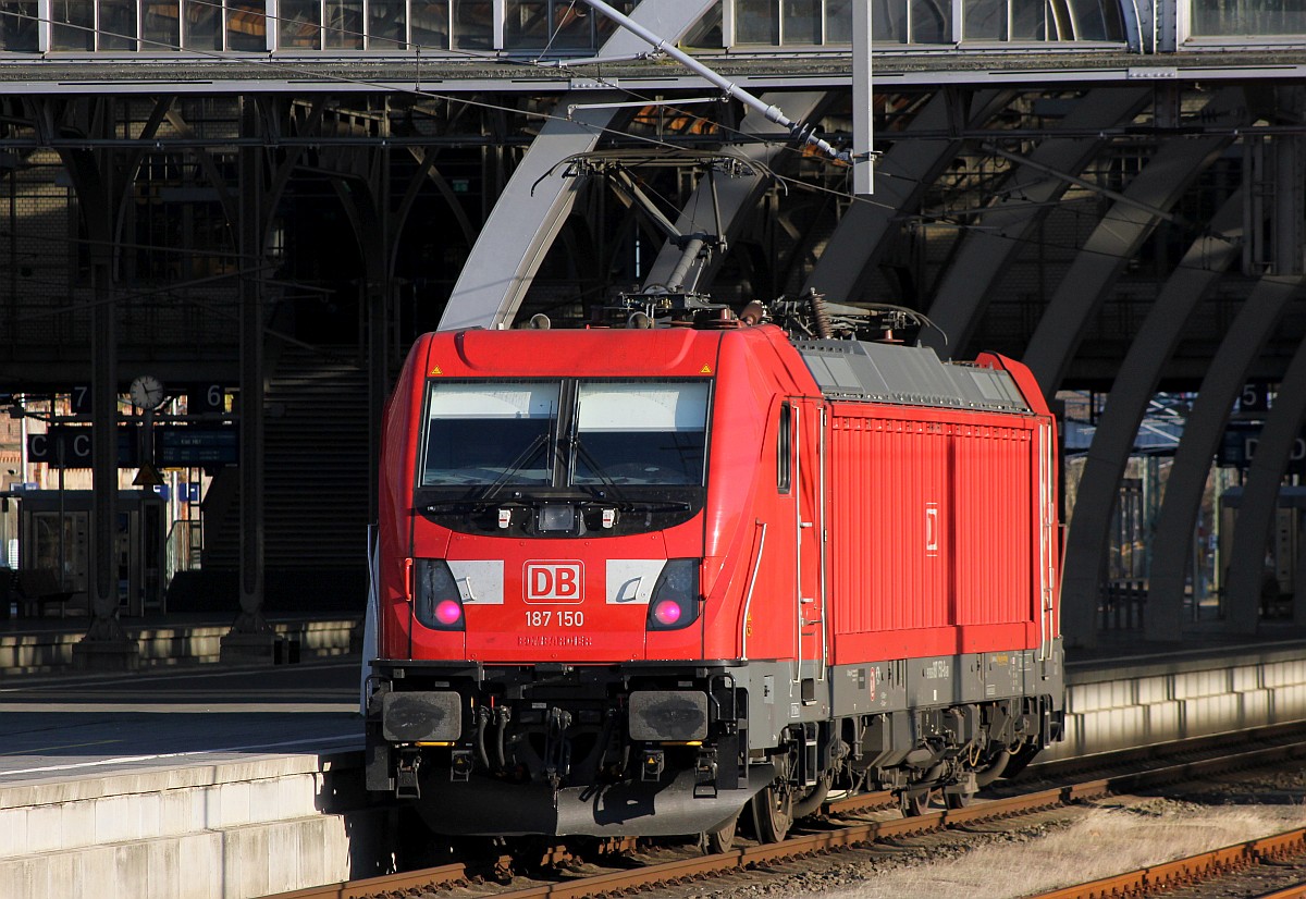 DB 187 150-8 Einfahrt Lübeck Hbf. 28.11.2018 II