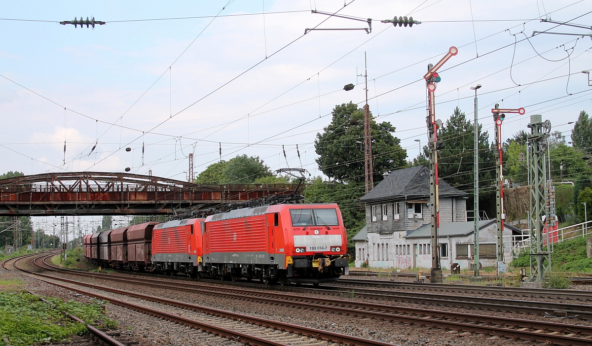 DB 189 034-2 + 189 043-3 Dsseldorf-Rath 11.07.2020