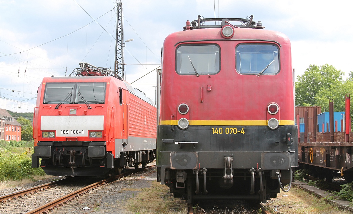 DB 189 100-1 und EBM E40 070/140 070-4 Oberhausen 11.07.2020