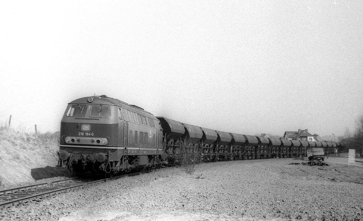 DB 218 184-0 Süderbrarup 14.04.1980