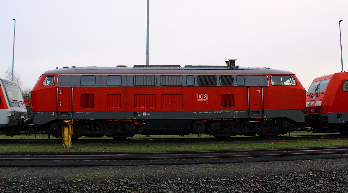 DB 218 369-7, REV/HB X/06.07.17, Niebüll Bw 27.11.2021