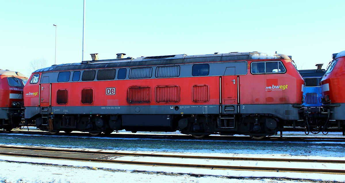 DB 218 434-9, REV/HB X/30.11.17, Niebüll Bw 26.12.2021