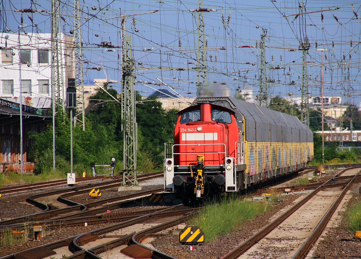 DB 294 841-2, REV/BCS X/23.02.21 mit ARS Autozug, Bremen Hbf 10.07.2021