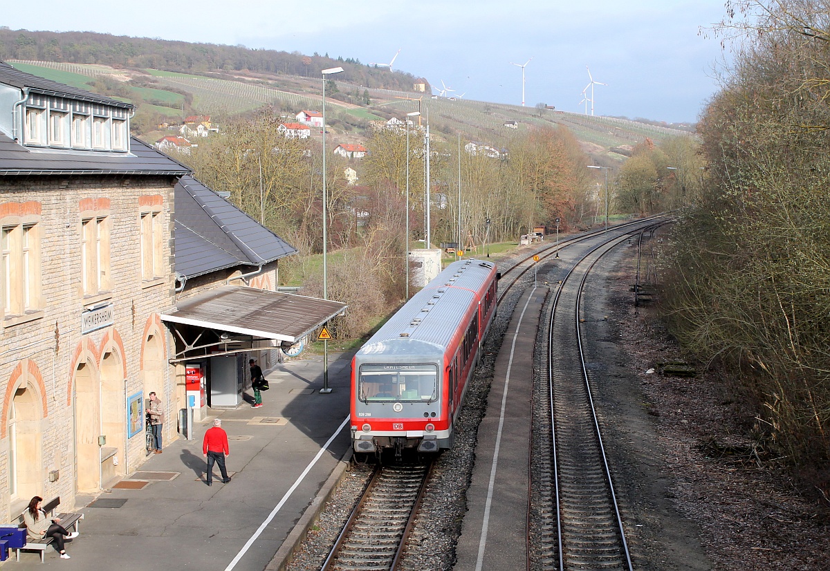 DB 628/928 298 in Weikersheim 23.03.2017