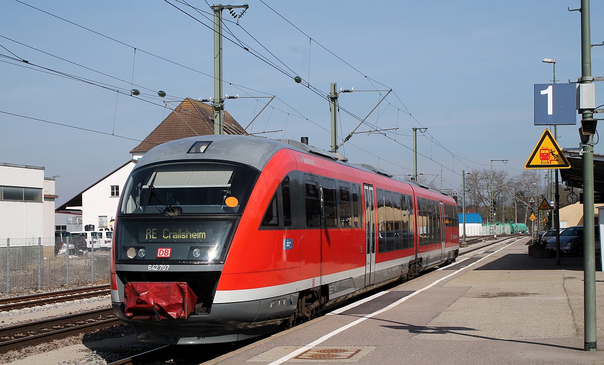 DB 642 207/707 Crailsheim 25.03.2017