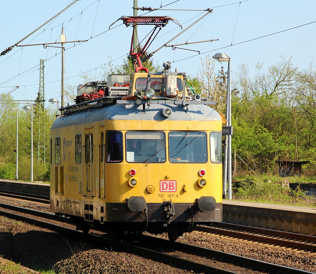 DB 701 167-9 auf Messfahrt aufgenommen in Schleswig am 02.05.2012.