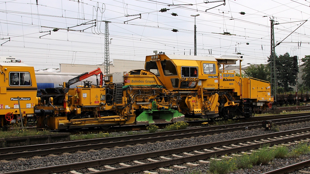 DB Bahnbau-Gruppe USP 2000 C2 (SSP336) 99 80 9125 014-7  Bianca  Neuwied 17.09.2021