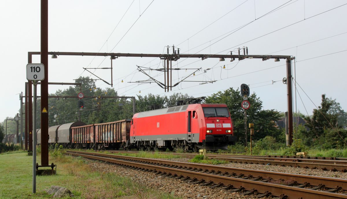 DBCSC EG 3104 hat Einfahrt in Padborg/DK 24.08.2019