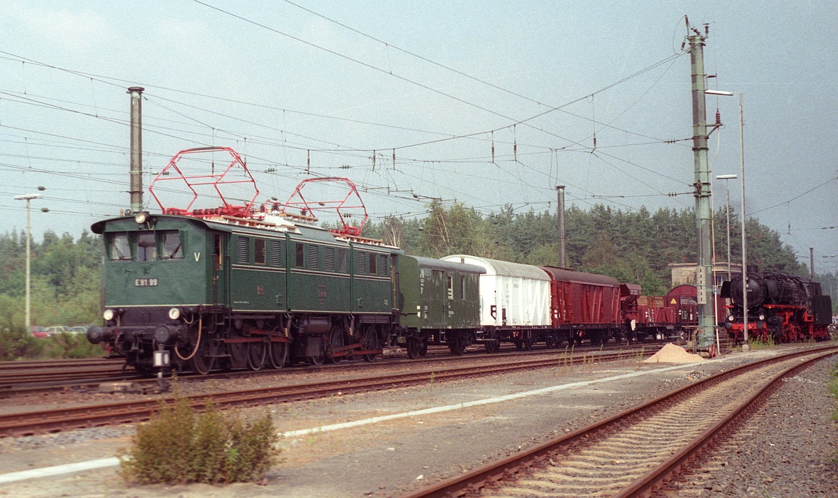DB/DRG E 91 99 Nürnberg-Langwasser 14.09.1985
