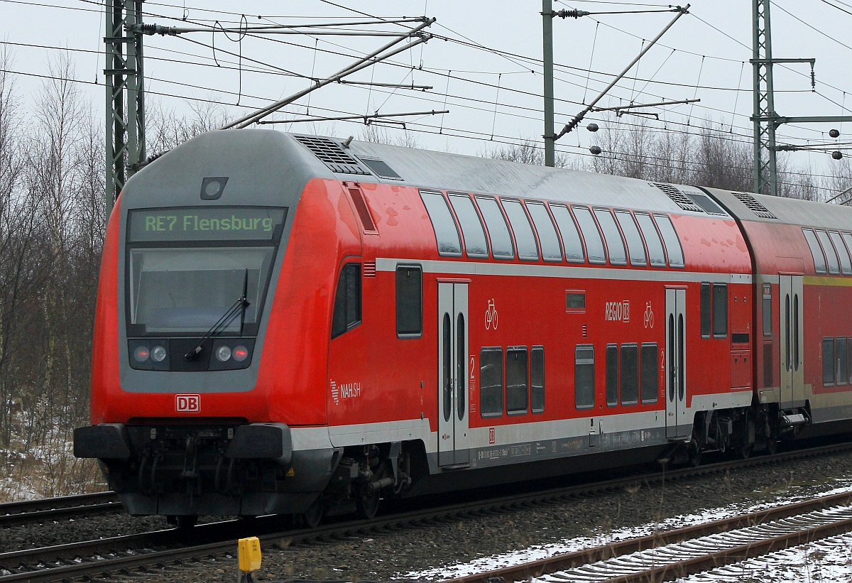 DB/NAH.SH 2.Klasse Steuerwagen 50 80 86-81 03-0 DBpbzfa766.4, Jübek 12.02.2017