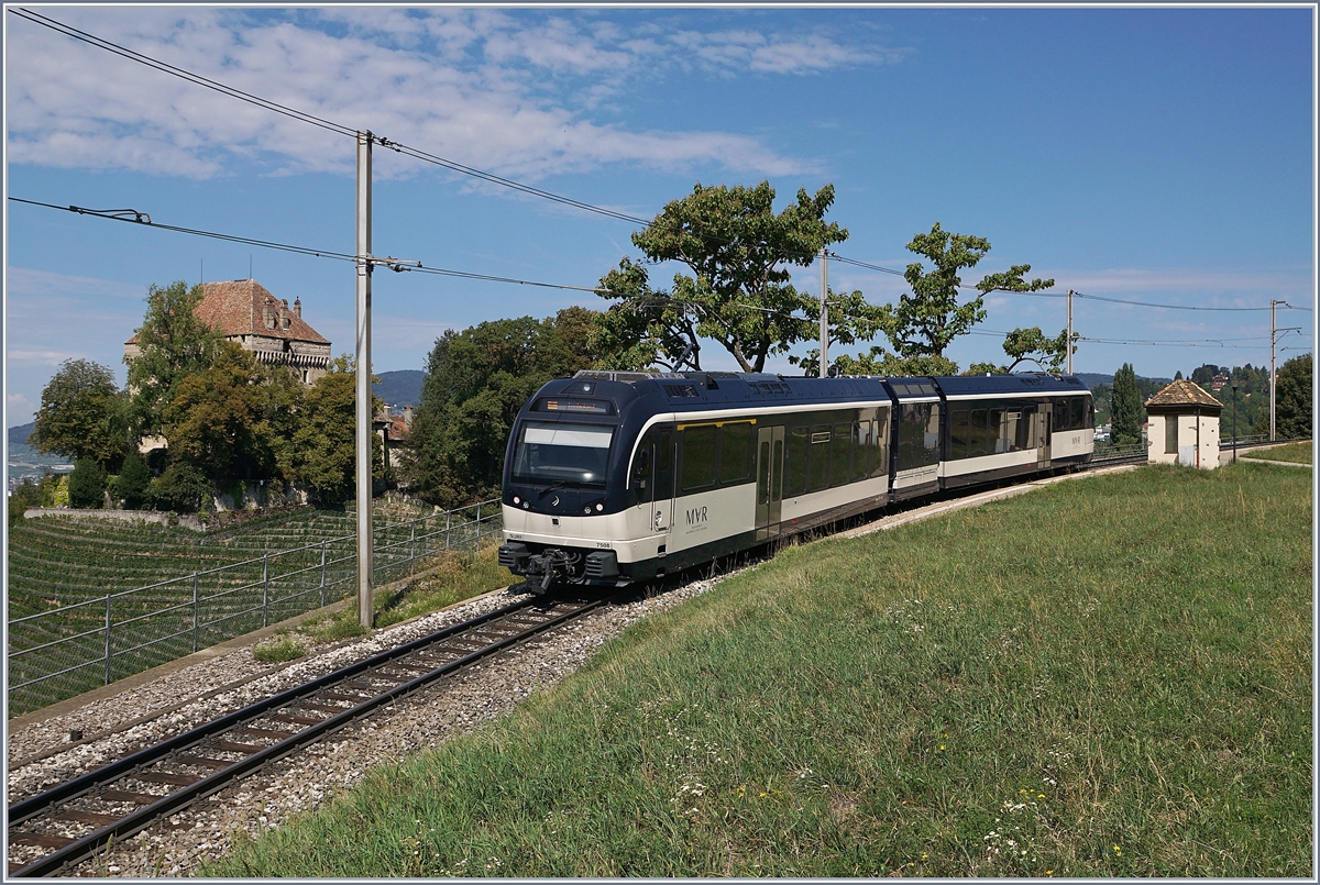 Der ABhe 2/6 7504 in Châtelard VD.
22. Aug.2018 