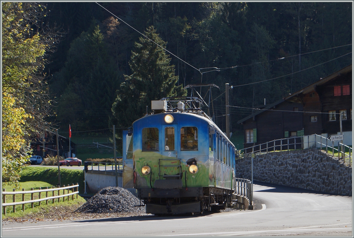 Der ASD BDe 4/4 Nä 2 erreicht Les PLanches (Aigle).
18. Oktober 2018
