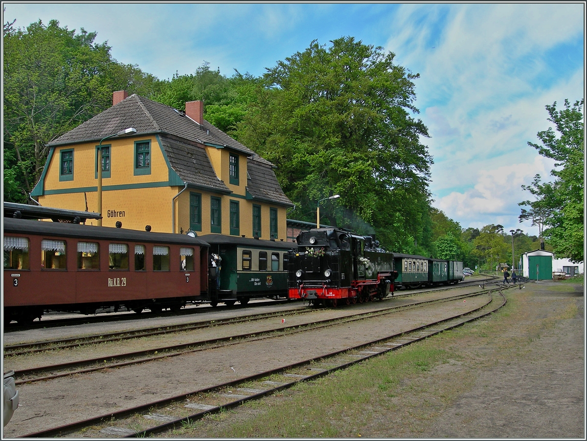 Der Bahnhof  Göhren . 
25. Mai 2006