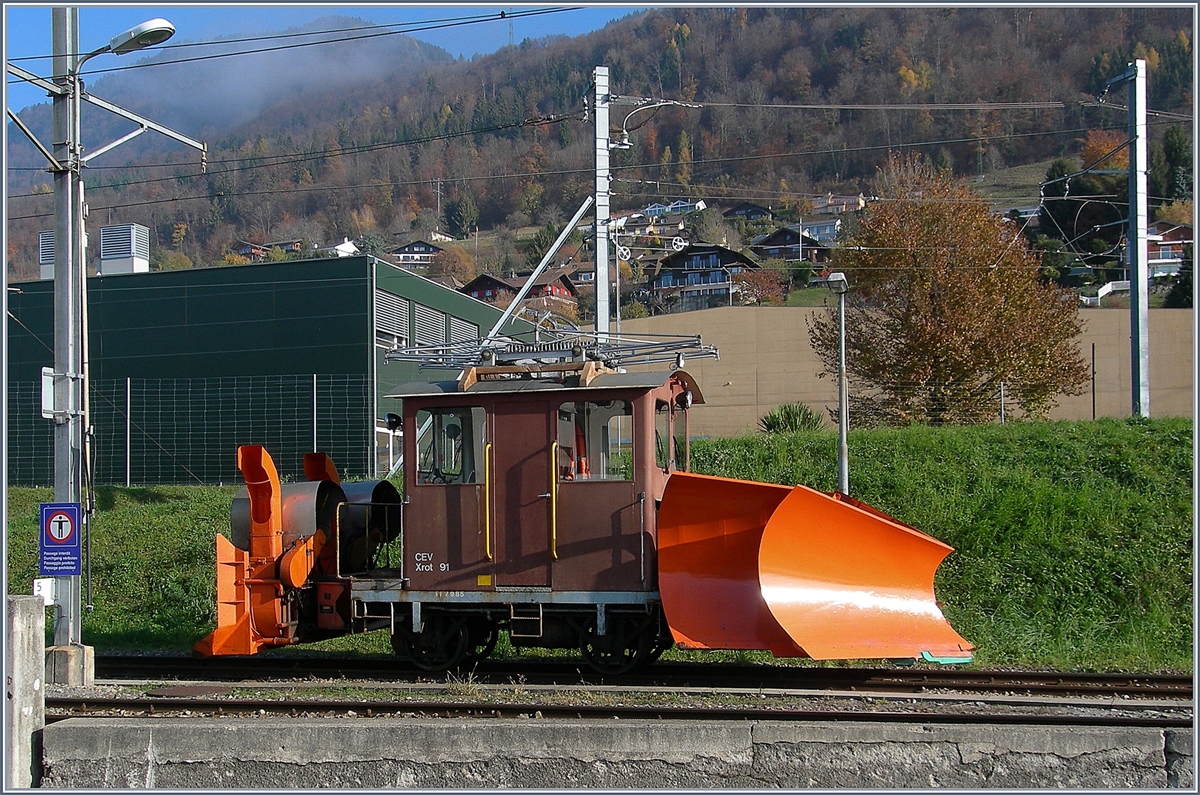 Der CEV Xrot 91 in Blonay.
17. Nov. 2017
