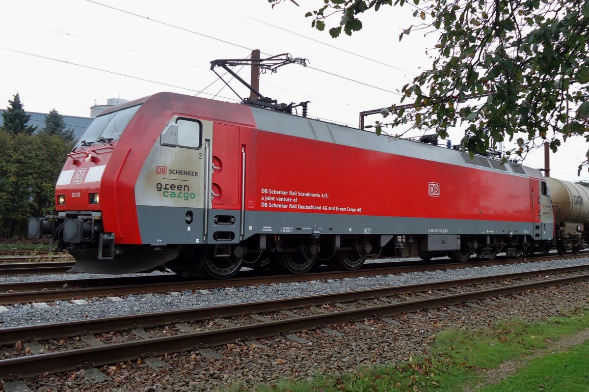 Der Fotograf, die Regen und EG 3110 waren am 24 September zu Gast in Padborg.