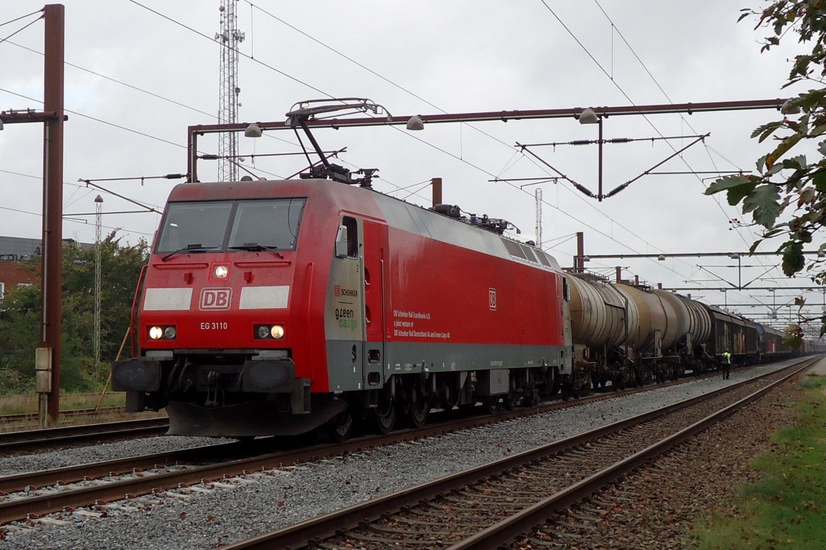 Der Fotograf, die Regen und EG 3110 waren am 24 September zu Gast in Padborg.