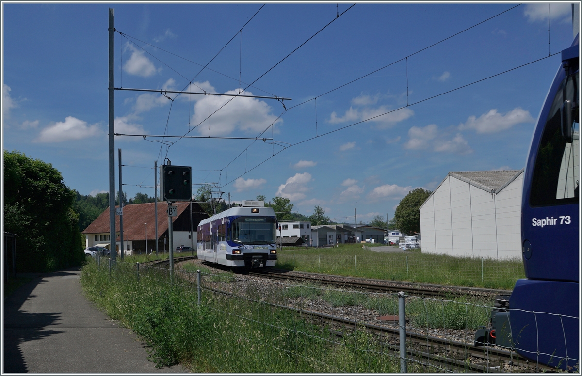 Der Gegenzug Aarau Menziken erreicht Gontenschwil. 

14. Mai 2022 