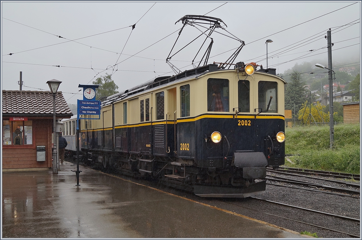 Der hervorragend restaurierte MOB FZe 6/6 2002 in Blonay.
13. Mai 2018