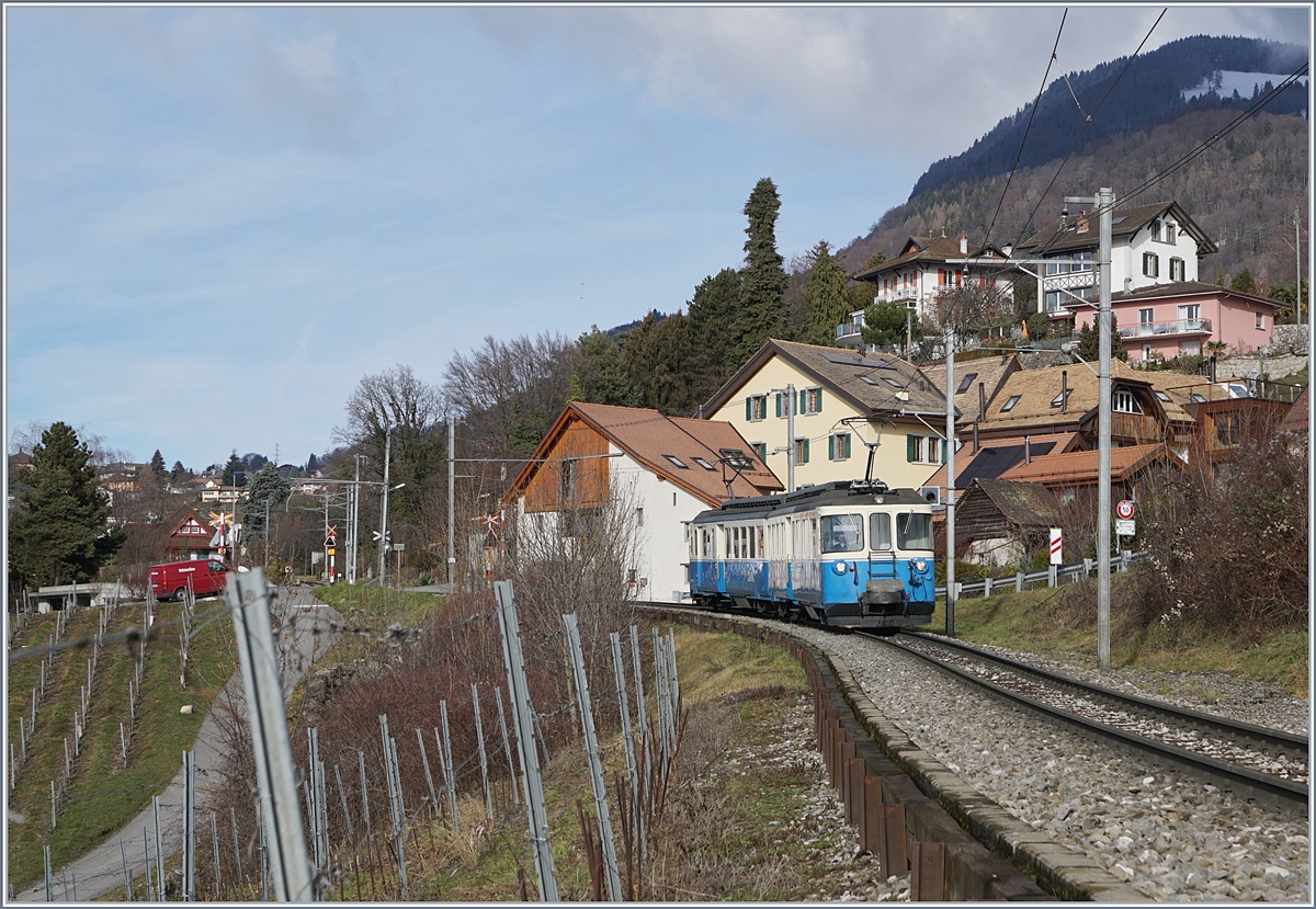 Der MOB ABDe 8/8 4004 FRIBOURG bei Planchamp. 

18. Jan. 2019