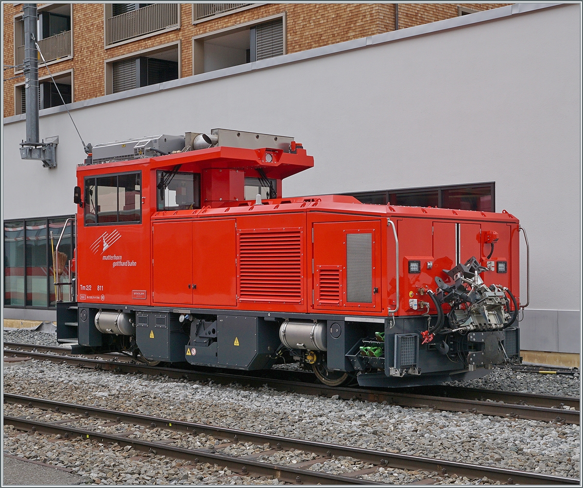 Der neue Tm 2/2 811 der MGB in Andermatt.

23. Juni 2021