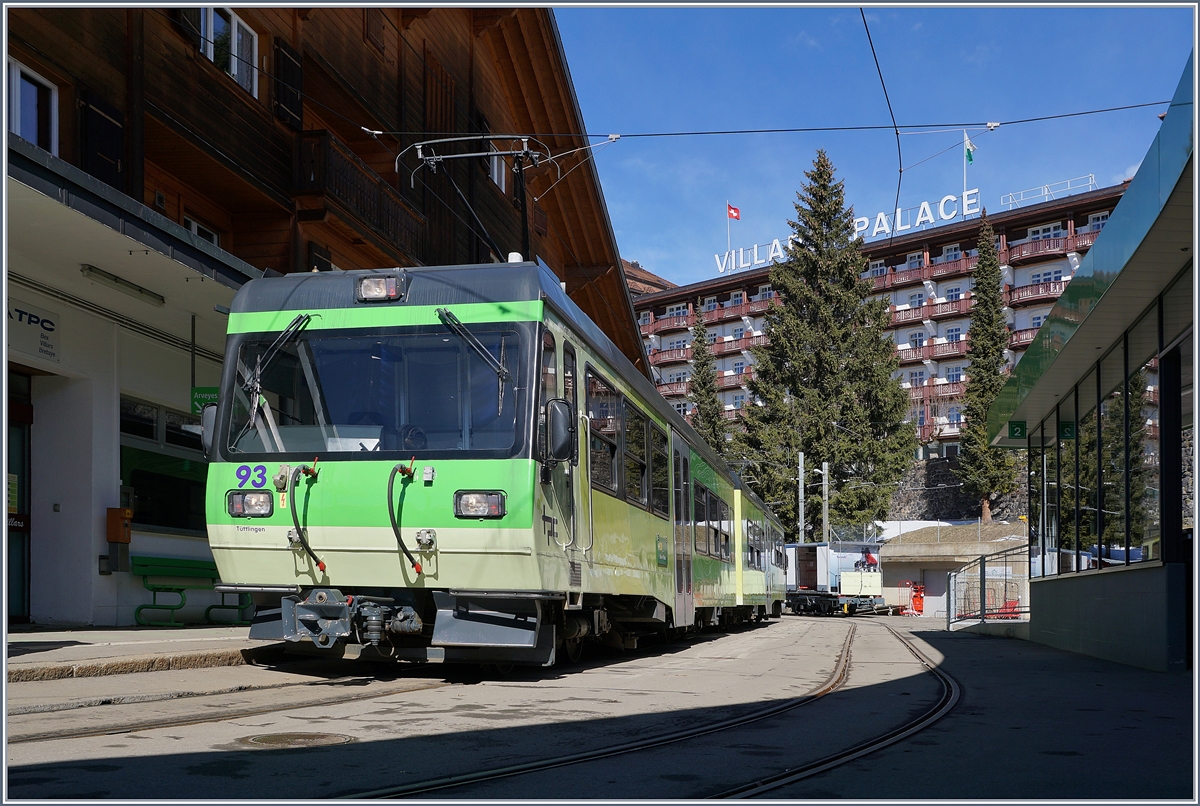 Der TPC BVB Beh 4/8 93 in Villars sur Ollon.

5. März 2019