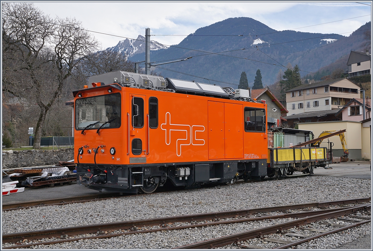 Der TPC HGem 2/2 941 und BVB Kkl 719 in Aigle Dépôt ASD.
7. Jan. 2018