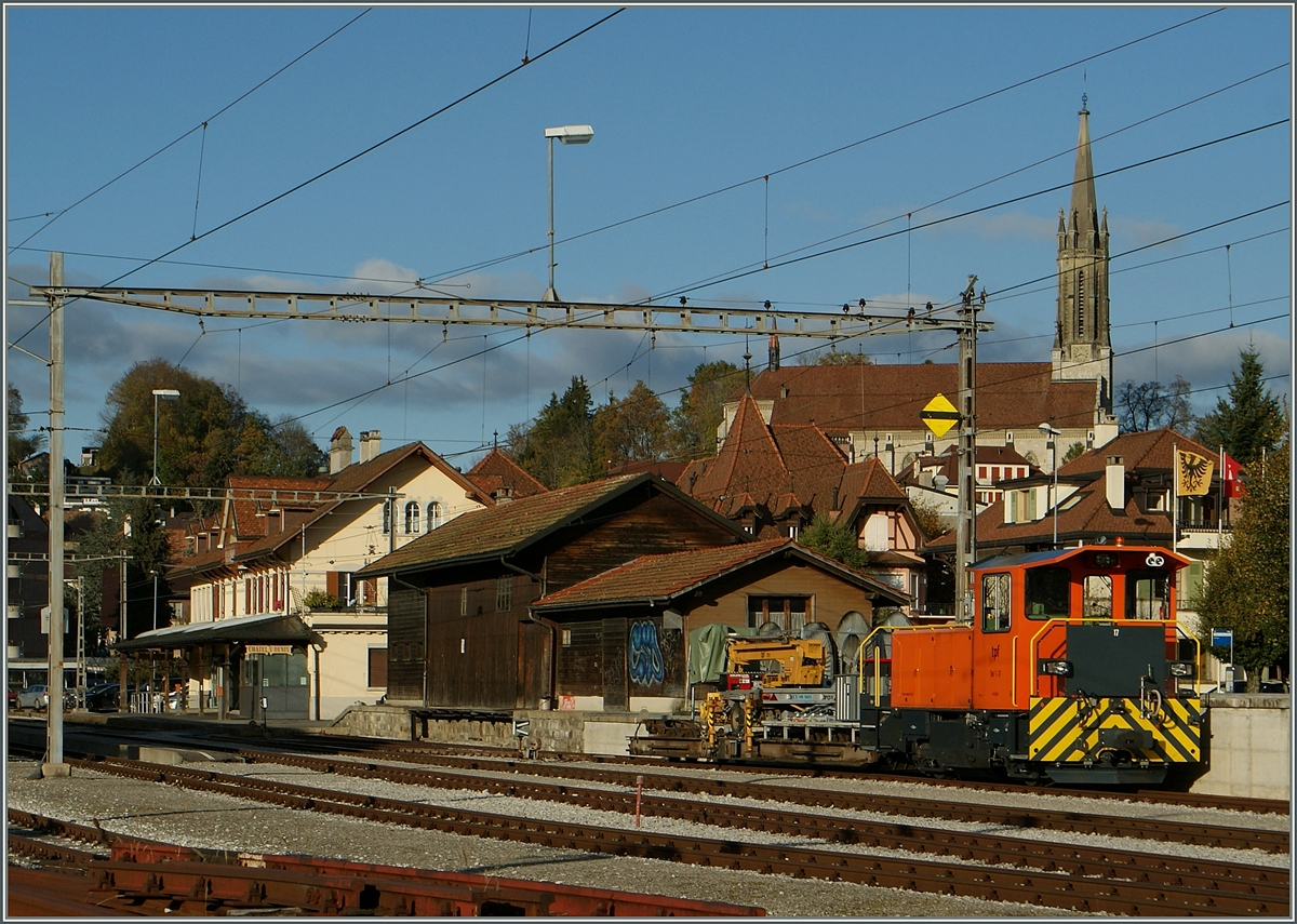 Der TPF Tm 2/2 17 in Chtel St-Denis.
30. Okt. 2013