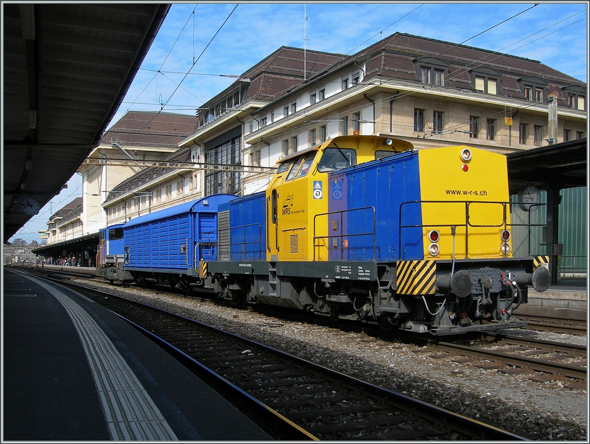 Die Am 847 906-5 0 (UIC: 98 855 847 906-5 CH-WRSCH) in Lausanne. 
28. März 2015